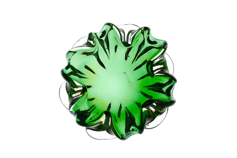 Green Murano dish